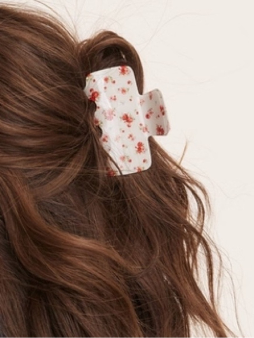 NWT PARKE Floral White Hair Claw Clip - Picture 2 of 4